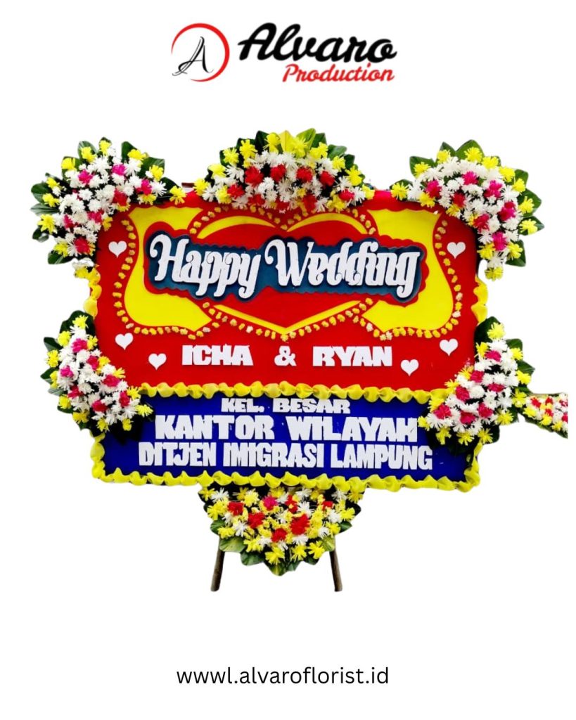 Bunga Papan Wedding Alvaria Jambul 5 Harga 1.5 Juta Gratis Ongkir Jakarta Alvaro Florist Id 8