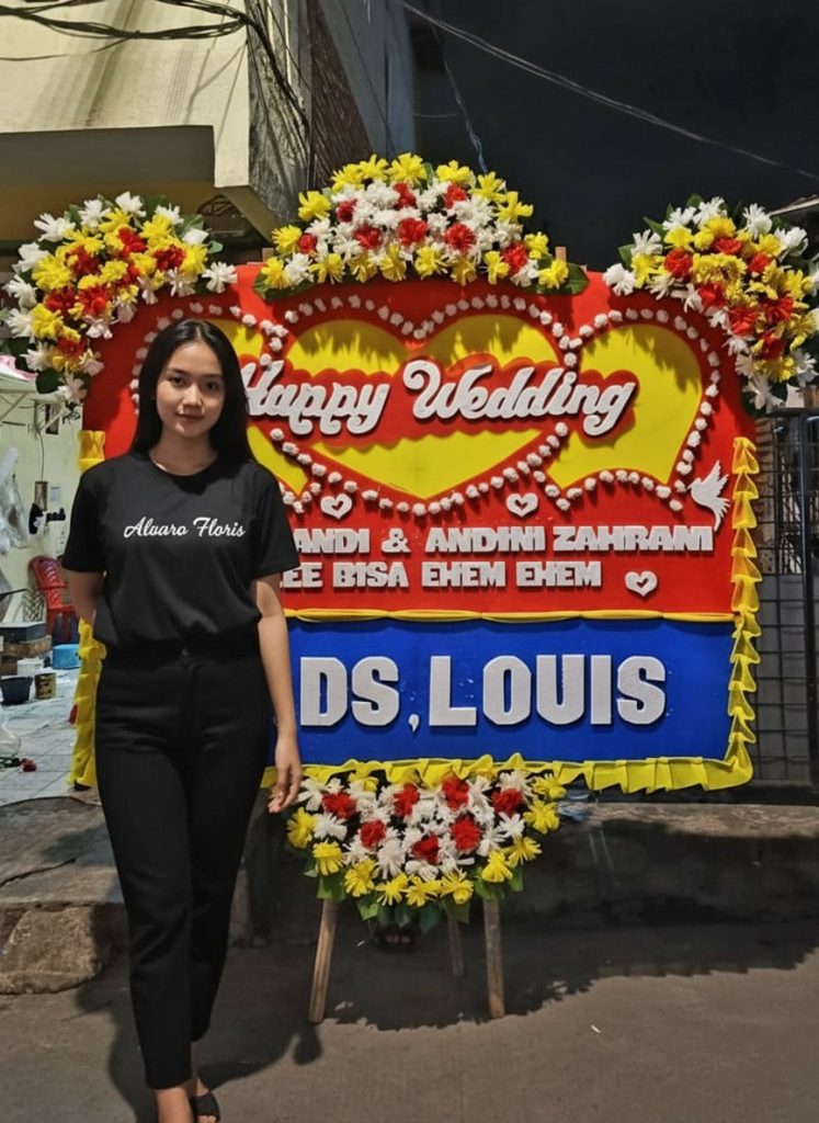 Papan Bunga Wedding Jakarta Barat Paket Terbaik dengan Gratis Ongkir Jakarta! WD 02